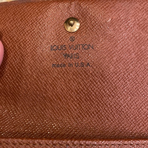 Louis Vuitton monogram vintage tri-fold wallet with coin purse - Picture 4 of 11